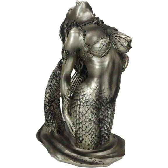 Aged Bronze Siren of The Seas