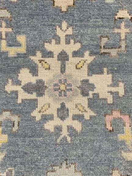 Handmade Oushak Design 9.2x12.6