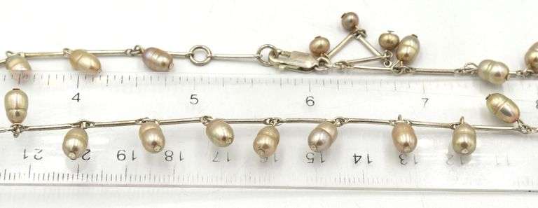 Group lot of 10 Vintage 925 sterling silver necklaces