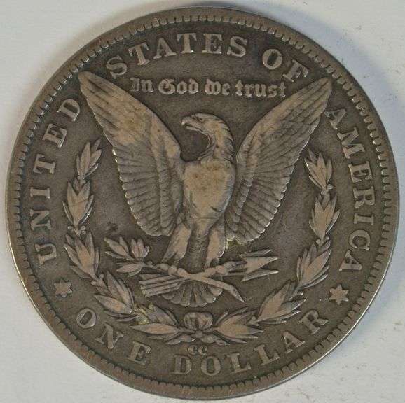 Handsome scarce 1890-CC Morgan Silver Dollar in VF