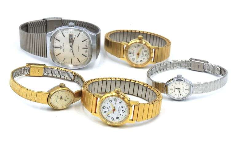 Group lot of 5 waltham watches