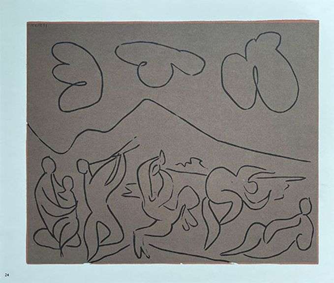 Pablo Picasso: Linolschnitte Plate 24