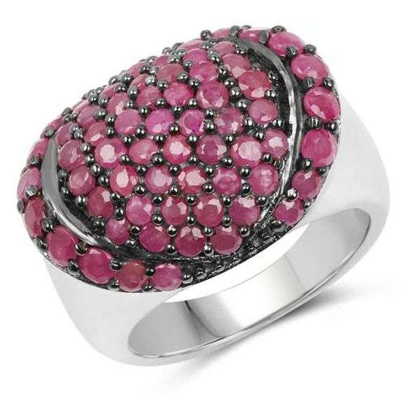 Genuine Ruby .925 Sterling Silver Ring