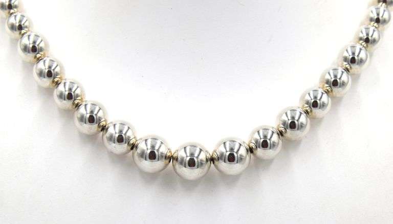 Tiffany & Co graduated bead necklace