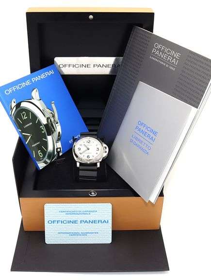 PANERAI Luminol Base Pam114, 44mm, White Dial, Stainless Steel W/ Box