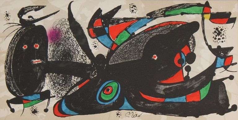 Joan Miro's "Iran, 1975," original lithograph
