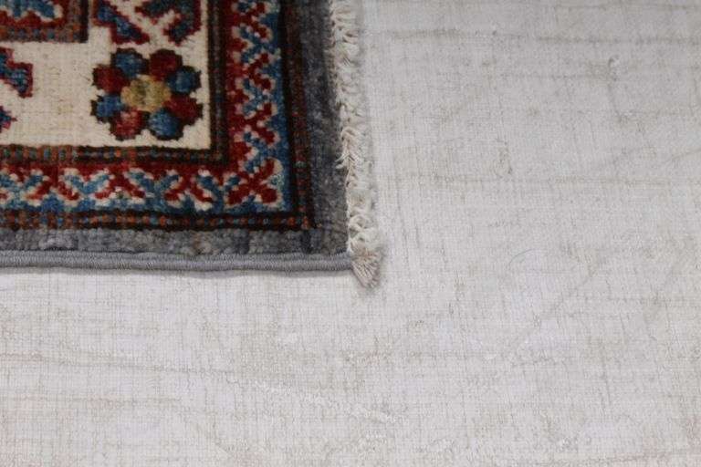 Handmade Kazak Design Runner 2.6x8.1