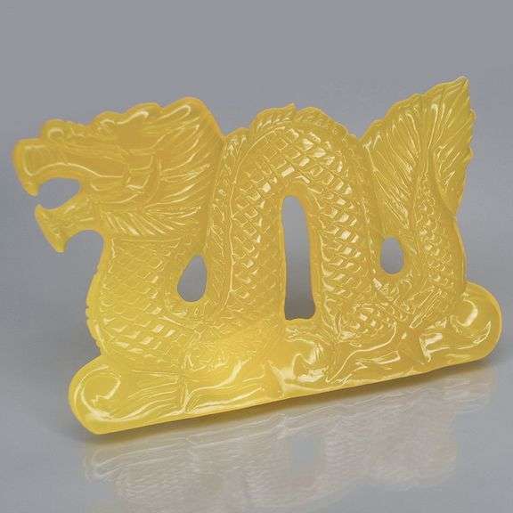 Very intricate and large 64.45ct untreated Chalcedony Dragon!