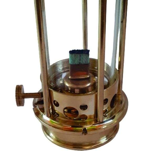 Vintage Brass Miner Lamp Oil Lantern