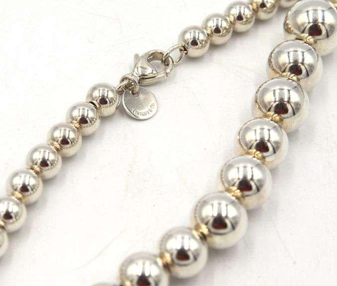 Tiffany & Co graduated bead necklace