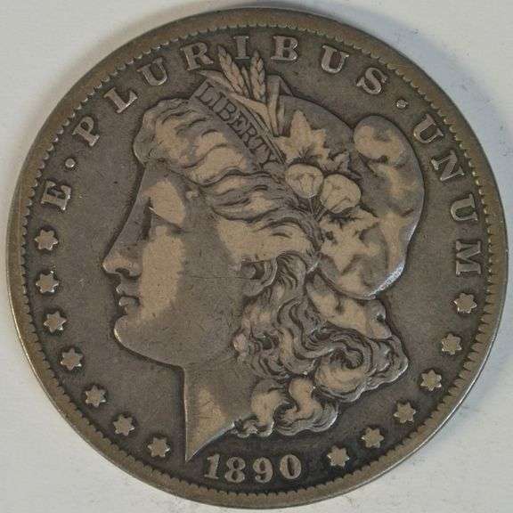 Handsome scarce 1890-CC Morgan Silver Dollar in VF