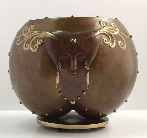 Erte, Fruit of Life, Cold Painted and Patinated Bronze, 1985