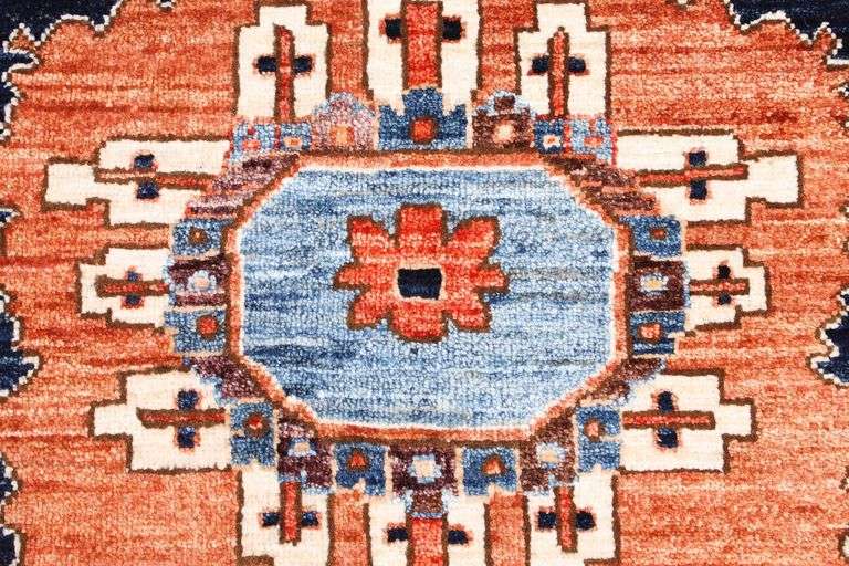 Handmade Heriz Design 9.3x12.0