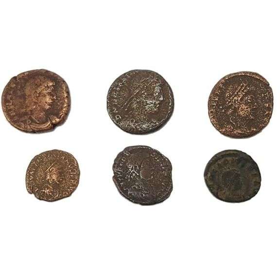 12 Ancient Biblical Coins Roman Emperors Collection w/ COA