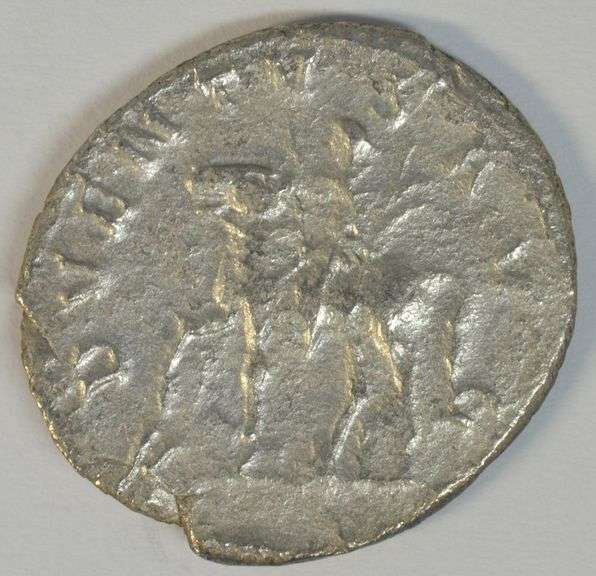 Near Mint Trajan Decius Roman Silver Piece, 249-251 AD