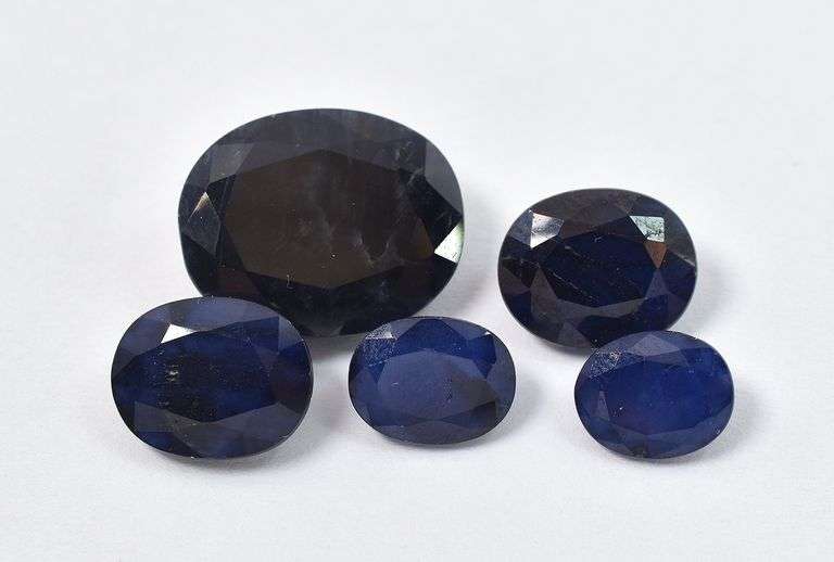 Perfect 25.00CTW Emerald-Cut Blue Sapphire Loose Gemstones Collection