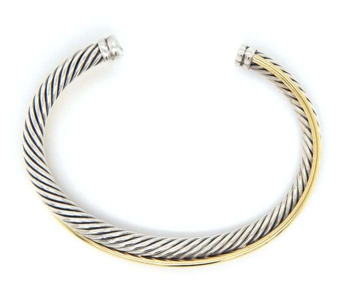 David Yurman Crossover Cable cuff bangle