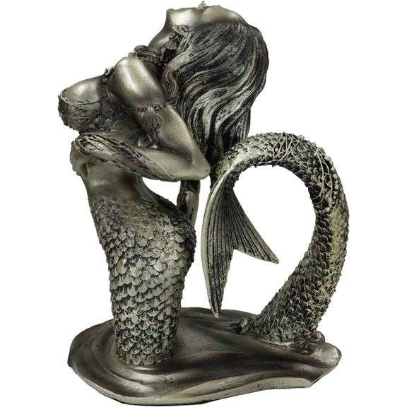 Aged Bronze Siren of The Seas