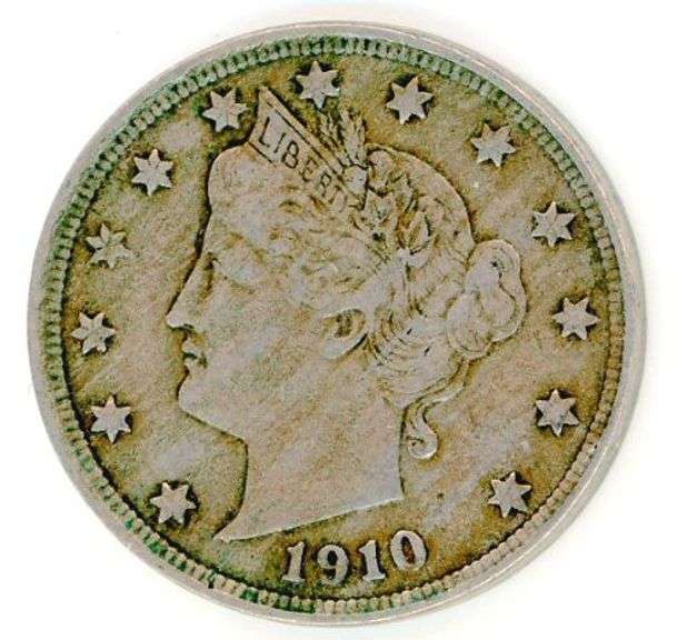 1910 Liberty 'V' Nickel in XF