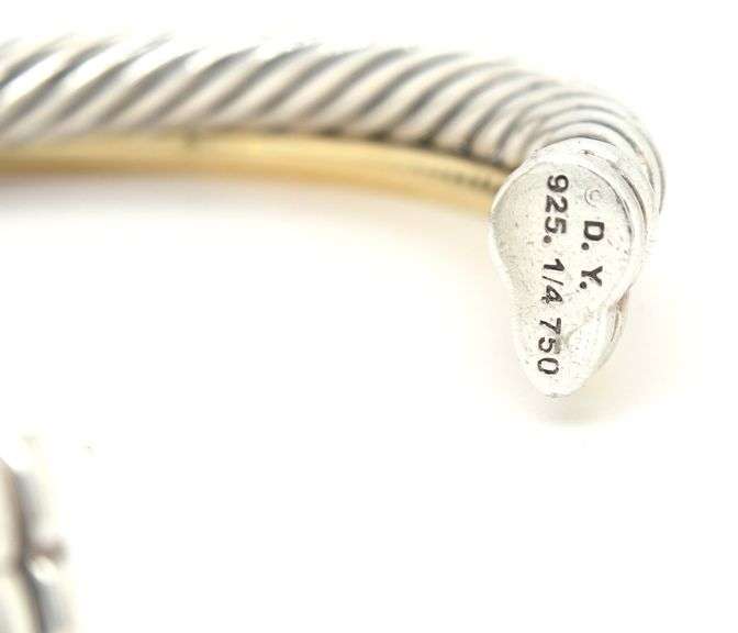 David Yurman Crossover Cable cuff bangle