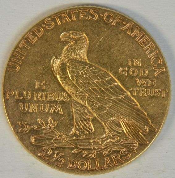 Scarce key date 1914 US $2.50 Indian Gold Piece in Near Mint