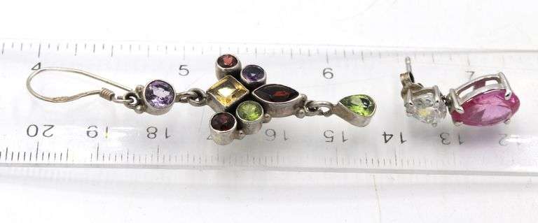 18 Pairs of Vintage 925 sterling silver earrings