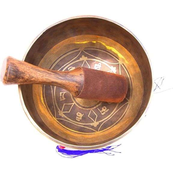 Large Tibetan Singing Bowl Set