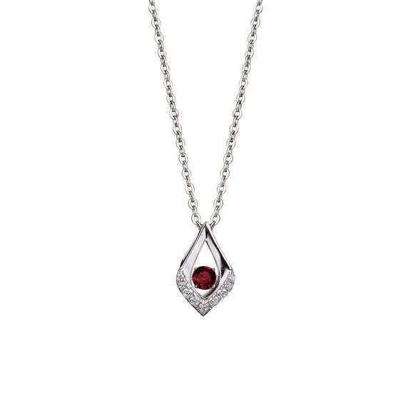 Genuine natural Garnet dancing pendant