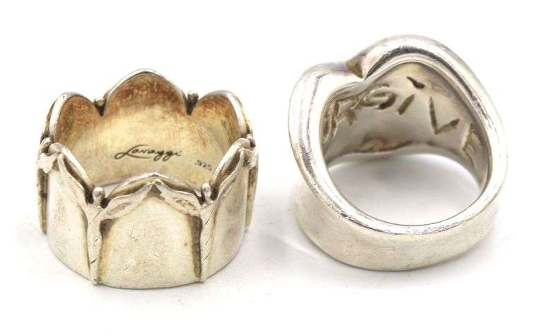 Group lot of 4 Vintage 925 sterling silver rings