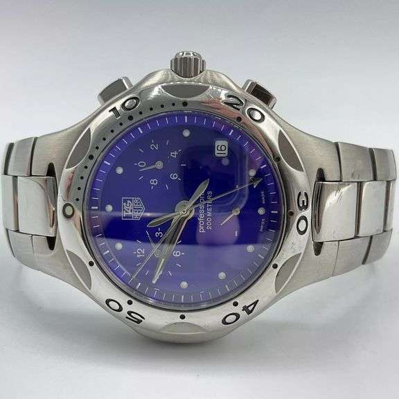 Tag Heuer Kirium Mens Quartz Watch Swiss Made Stainless Steel Blue Dial 39mm