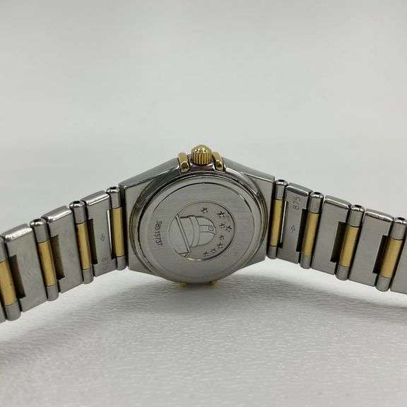 Omega Constellation My Choice Ladies Watch 18K Gold Stainless Steel Diamonds