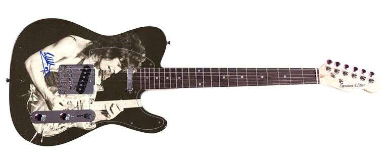Eddie Van Halen Facsimile Signed Custom Graphics Guitar