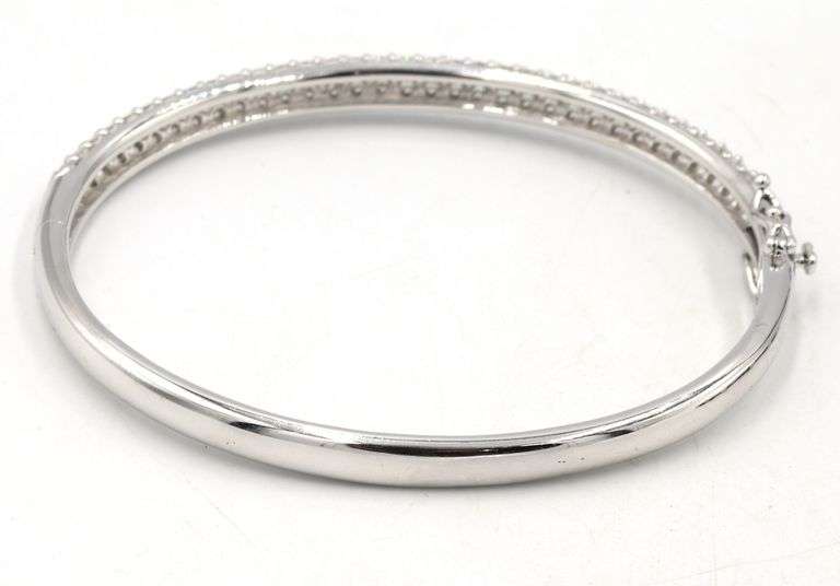 Lot of 2 925 sterling silver bangles