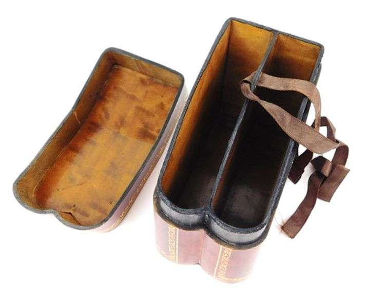 Vintage Italian Florentine Leather Playing Cards Box