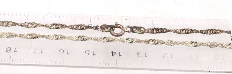 Group lot of 9 vintage 925 sterling silver necklaces