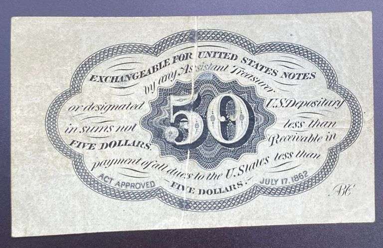 10 Cent Error Fractional Currency Note