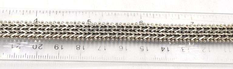 Group lot of 2 Vintage 925 sterling silver bracelets