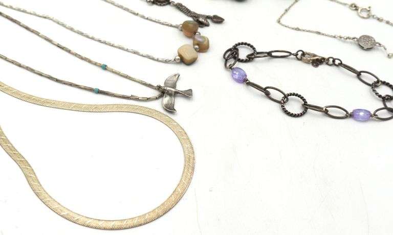 Group lot of Vintage 925 sterling silver jewelry