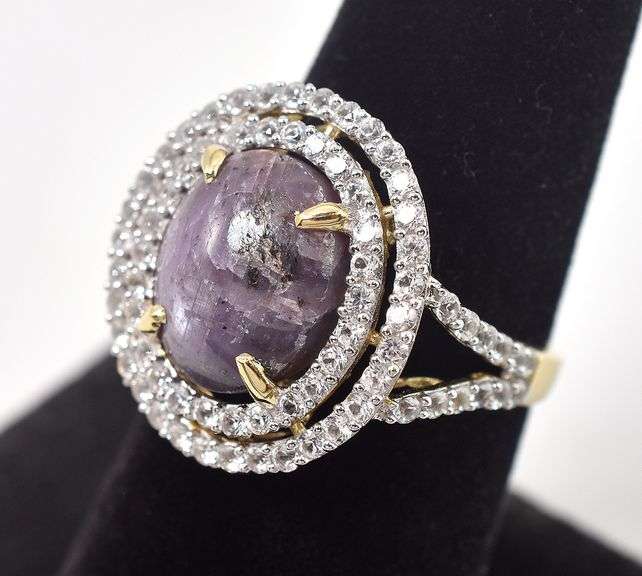 Impeccable Brand New European Huge 12.78CTS Very Rare Unheated Oval Cabochon-Cut Natural Star Ruby &