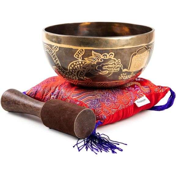 Large Tibetan Singing Bowl Set