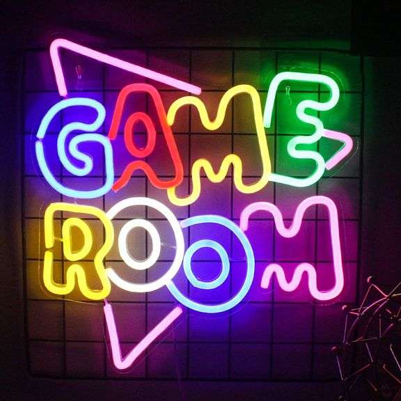 Large Game Room Neon Sign
