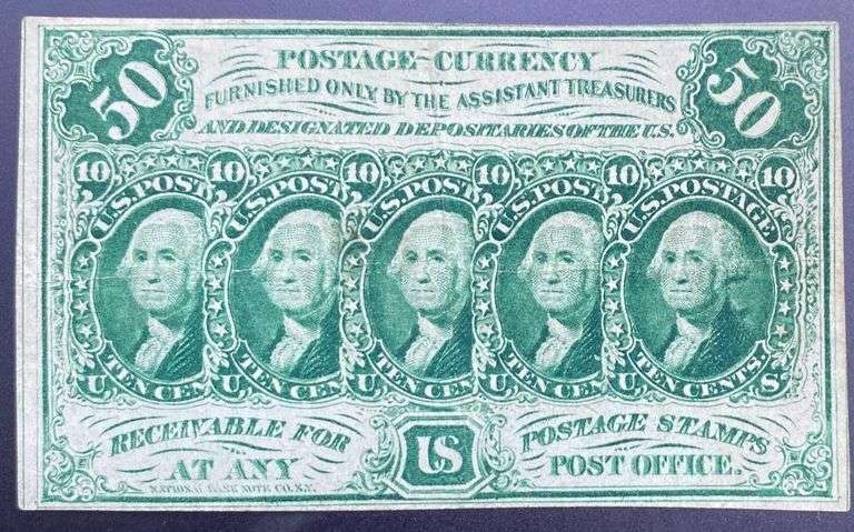 10 Cent Error Fractional Currency Note