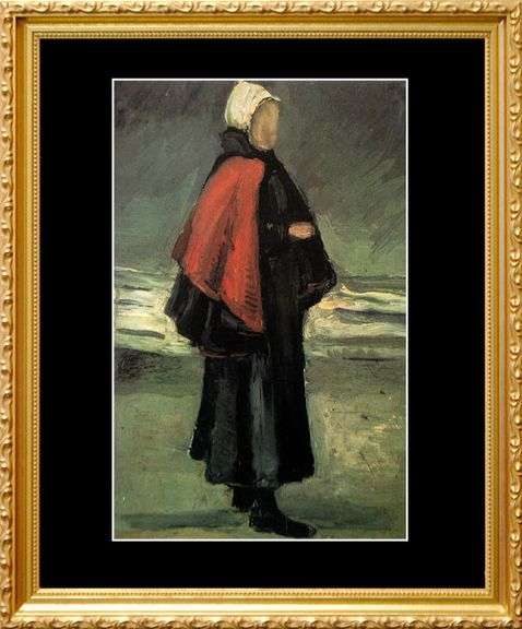 Vincent Van Gogh, Fisherman's Wife on the Beach