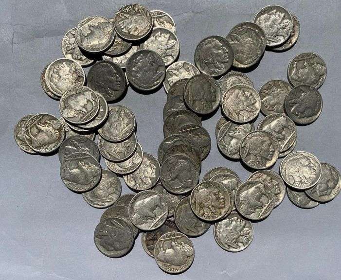 70 Full Date Buffalo Nickels
