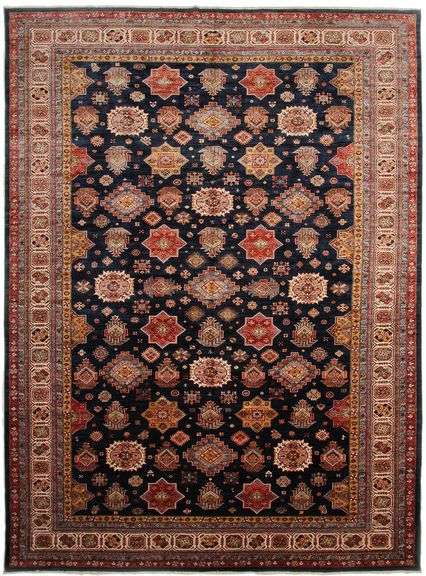 Handmade Kazak Design 11.8x15.9