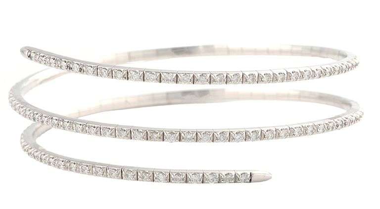 3.75ctw Diamond Flexible Wrap Bracelet in 14K