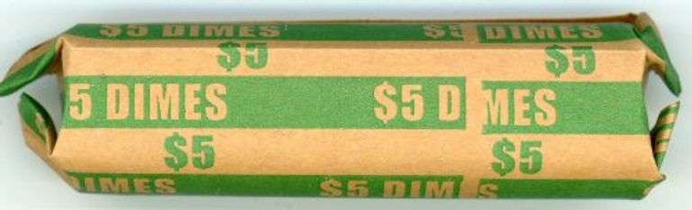 Roll of 50 Mercury Silver Dimes