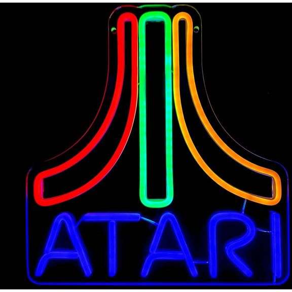 Atari LED Neon Light Sign Arcade Room Decor