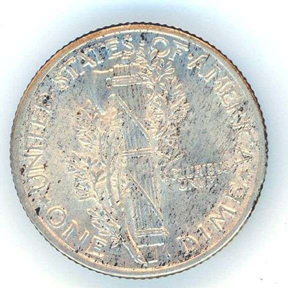 1937 Silver Mercury Dime in MS64 FSB