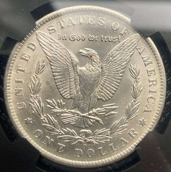 1883 O Brilliant Uncirculated  Morgan $ NGC With Original Bag Fragment